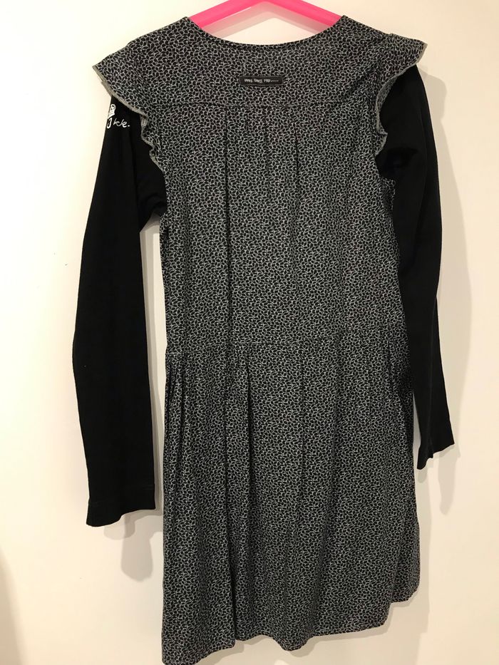 Robe ikks noire / taupe fille 10 ans - photo numéro 4