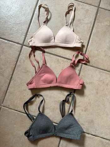 Lot de 3 soutiens gorge 80 AA