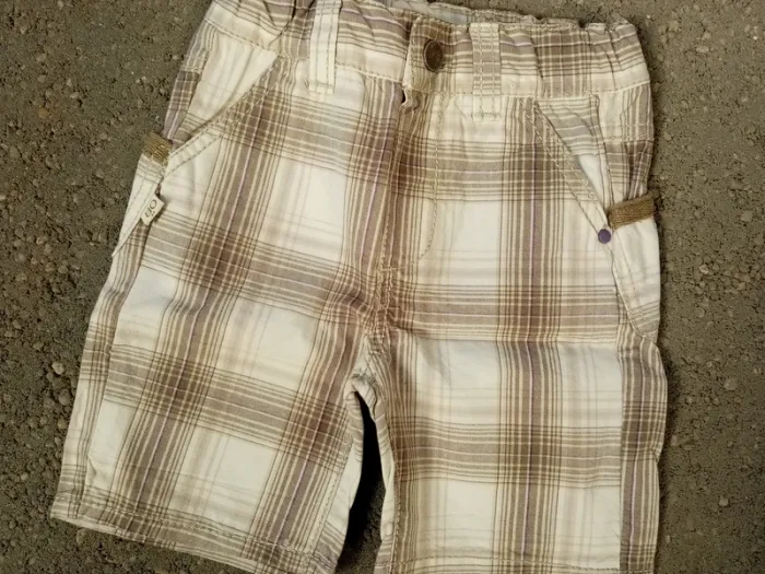 Short à carreaux