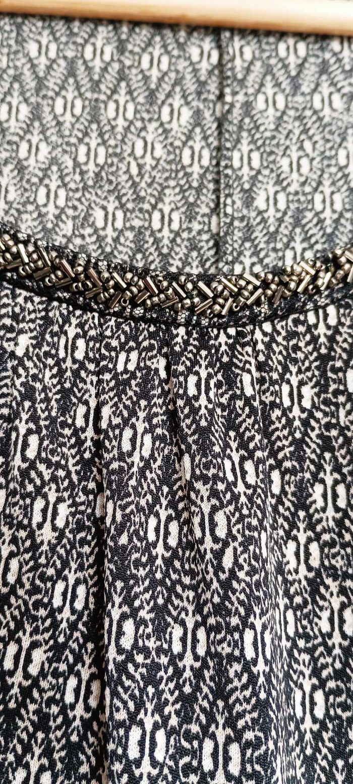 Blouse / Haut manches 3/4 col rond avec perles Armand Thiery Taille 5 - photo numéro 3