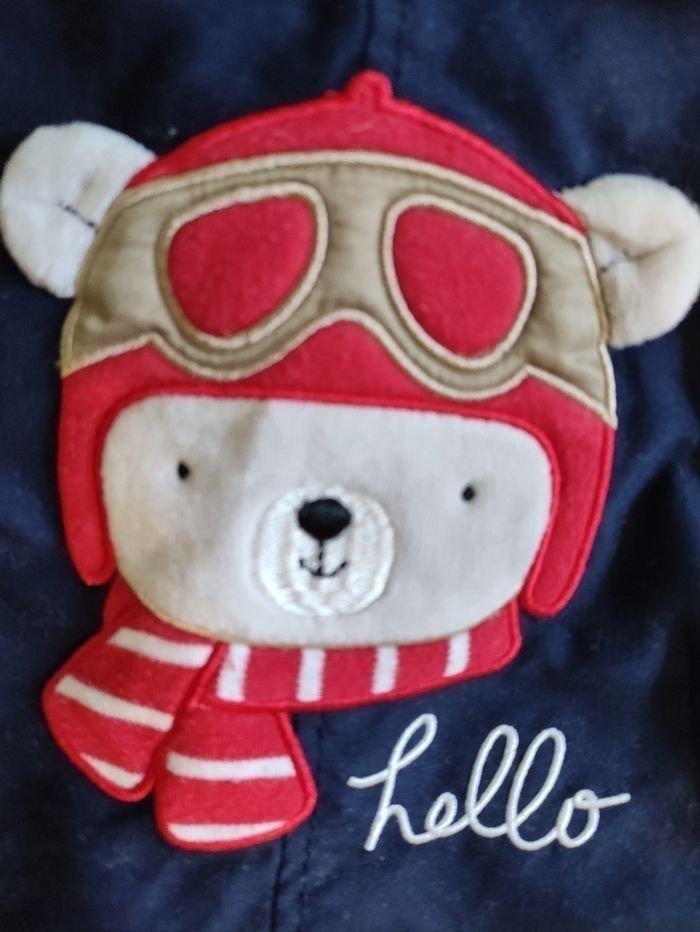 Salopette ourson bleu marine 12 mois - photo numéro 2