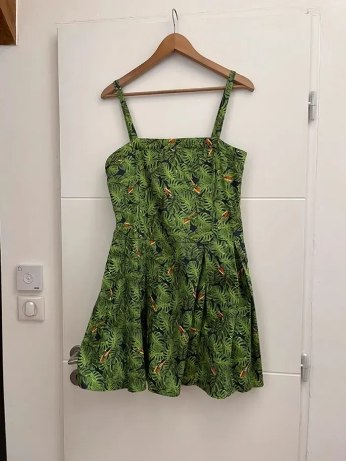 Superbe Robe tropicale Naf Naf 🌸 42 - photo numéro 7