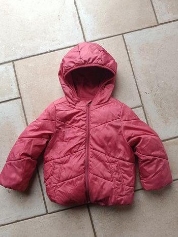 Blouse doudoune avec capuche Fille 4 ans Cœur Kiabi Eco conception coton bio