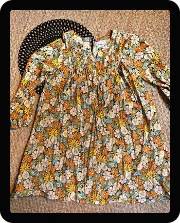 Robe liberty moutarde
