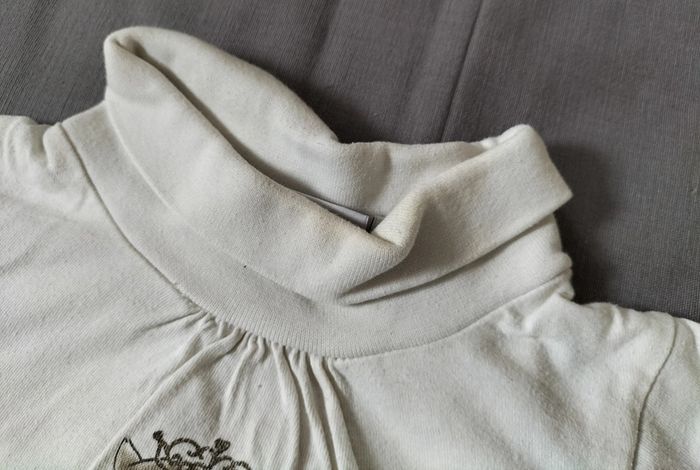 Tshirt col roulé manches longues fille 2 ans - photo numéro 2