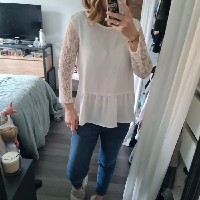 Blouse blanche dentelle 🤍 - photo numéro 2