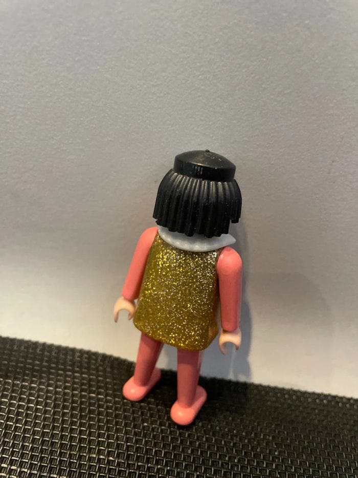 Playmobil figurine clown cirque Romani vintage veste dorée habits roses - photo numéro 6