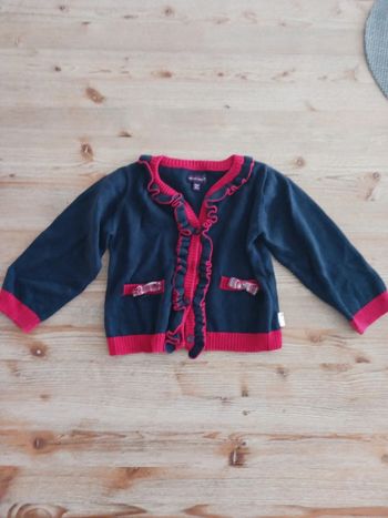 Gilet fille mauve 12 mois Sergent Major