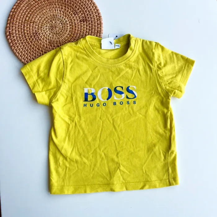 : T-shirt bébé garçon Hugo Boss 12 mois – jaune fluo