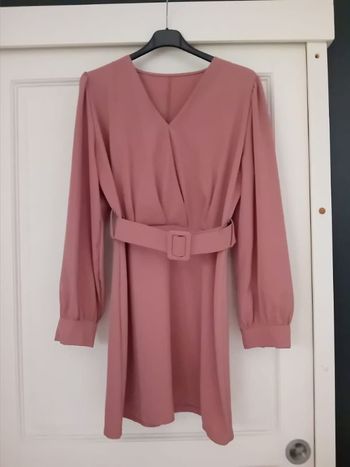 Robe rose chic habillée taille unique 38/40