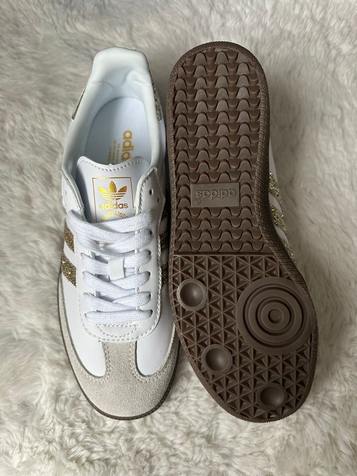 Adidas Samba pailleté doré - photo numéro 3
