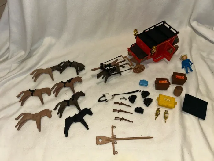 Playmobil 3245 – Diligence Western avec chevaux et accessoires