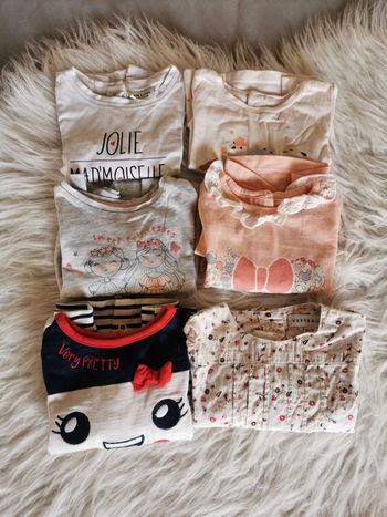 Lot de 6 t-shirts manches longues