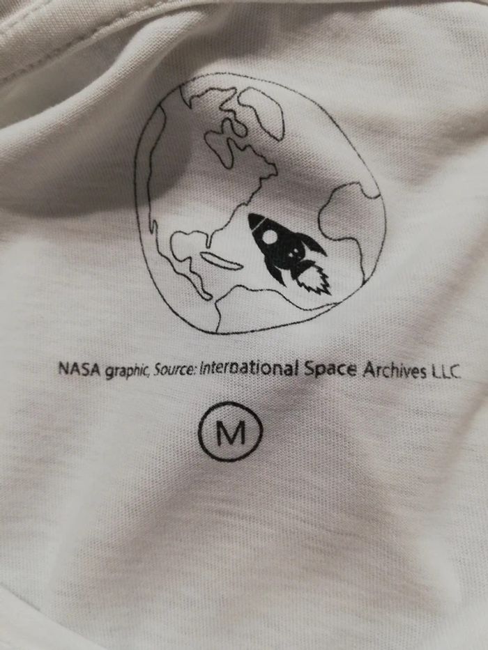 T-shirt NASA – Blanc – Femme – Taille M - photo numéro 2