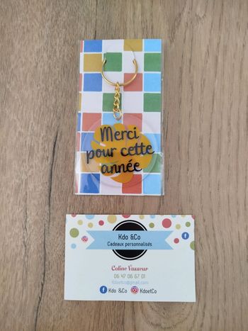 Porte-clé merci pour cette année