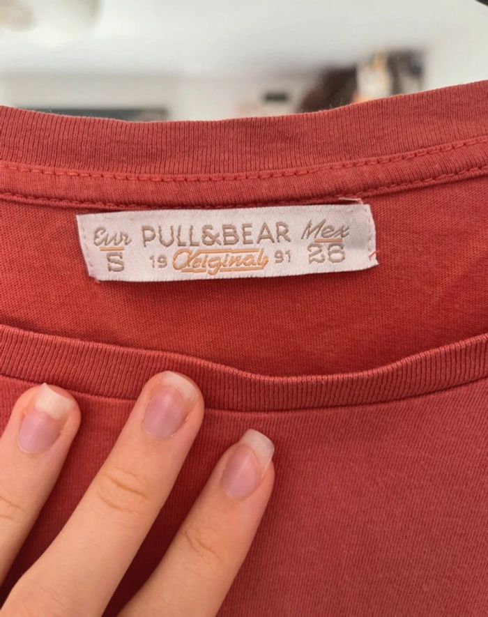 Crop top avec pochette, corail, Pull & Bear, S - photo numéro 3