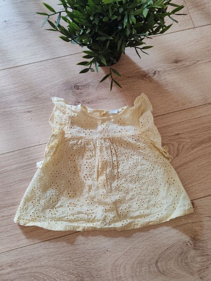 Blouse dentelle Tex baby 6 mois 🌸