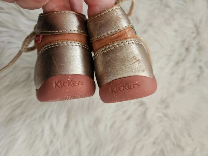 Kickers rose dorée pointure 21 - photo numéro 6