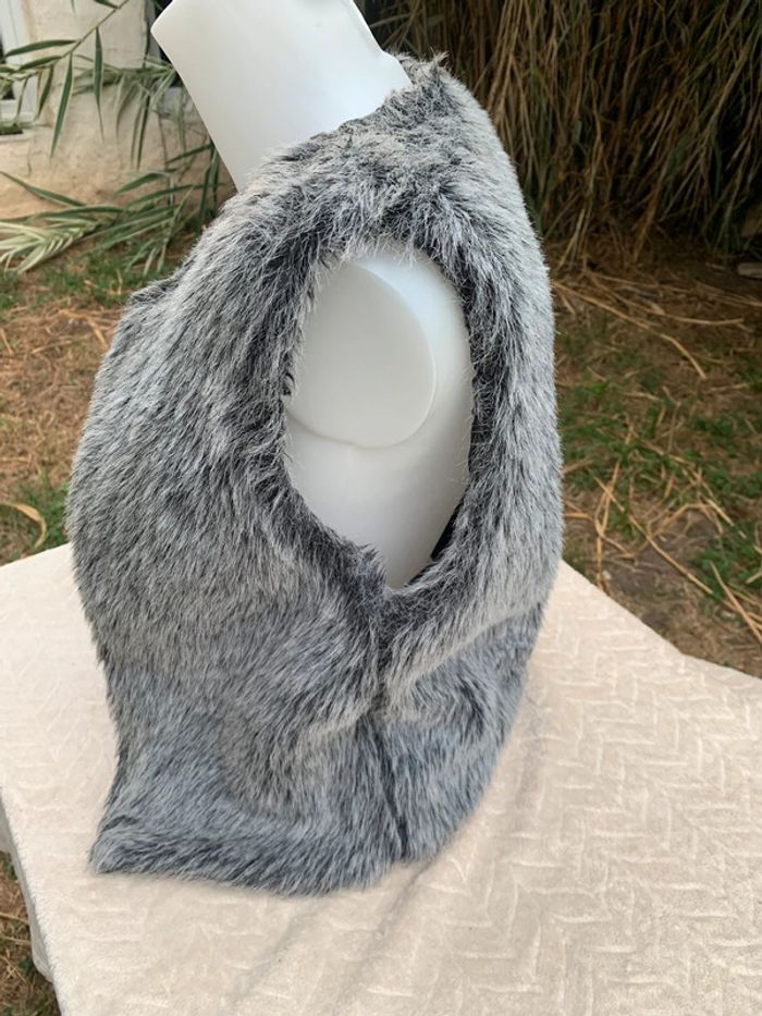 Veste  cache cache sans manches gris taille 42 - photo numéro 7