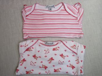 Lot de 2 body, 3 mois