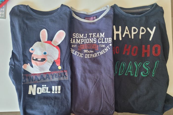 Lot de t shirt manches longues