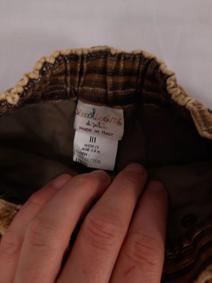 Pantalon velours Piccolissimi, 6, 9 mois - photo numéro 2