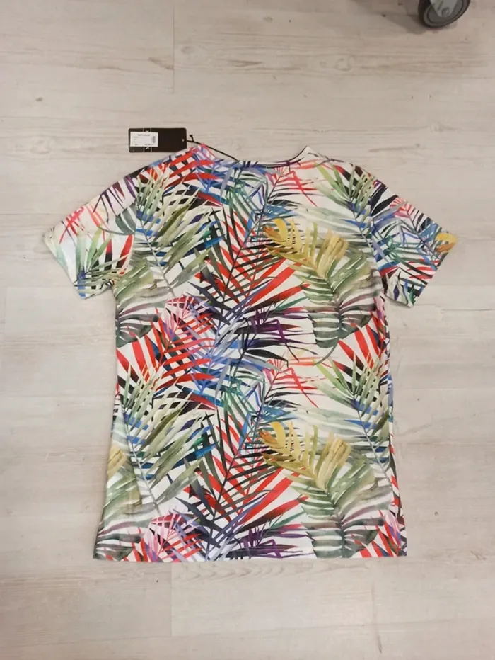 Tee shirt homme motif fleuri xxl - photo numéro 3