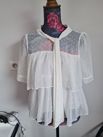 Magnifique blouse zara plumetis