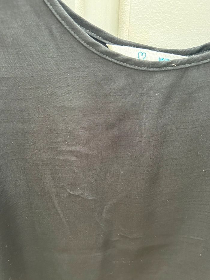 Débardeur en satin haut noir taille 44 femme - photo numéro 2