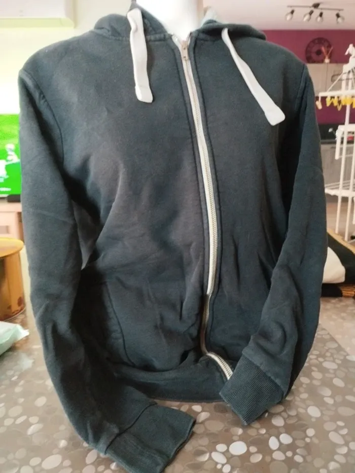 Sweat capuche homme taille L molletonné - photo numéro 2