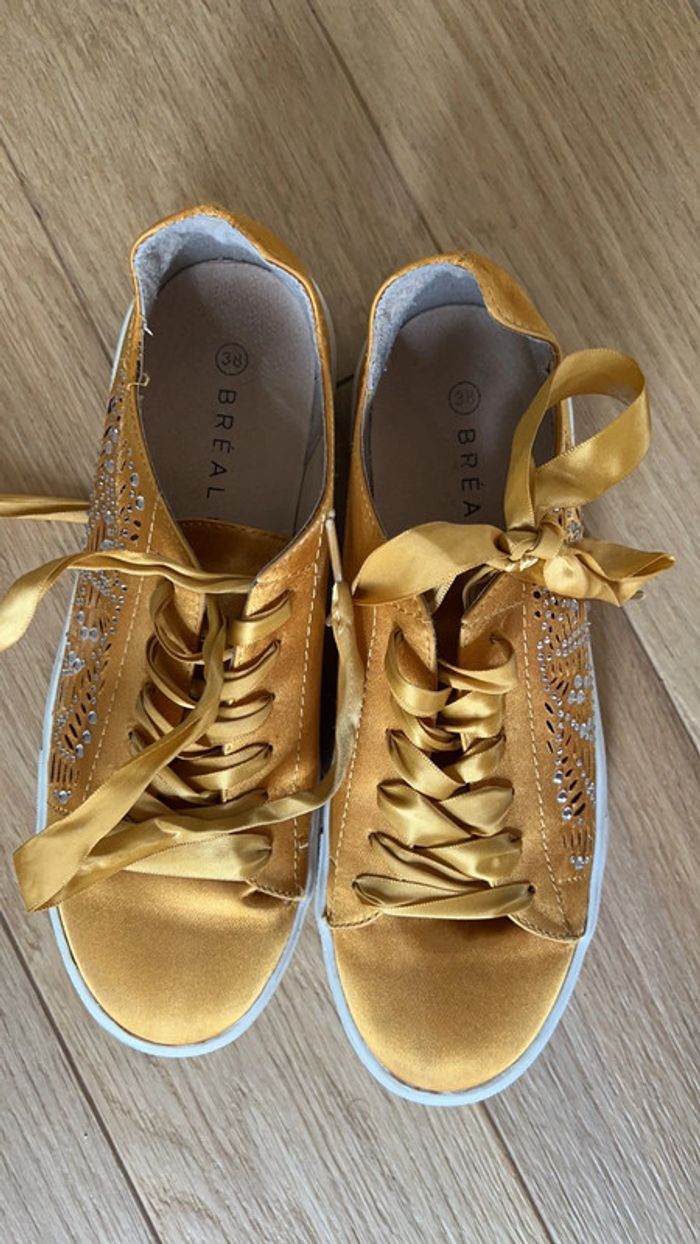 Chaussure Breal jaune moutarde/ dorée 38 - photo numéro 2