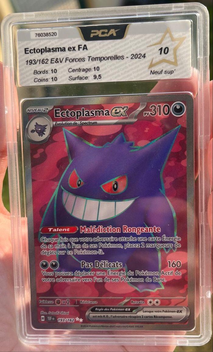 Ectoplasma EX Full Art Carte Pokémon Française PCA 10