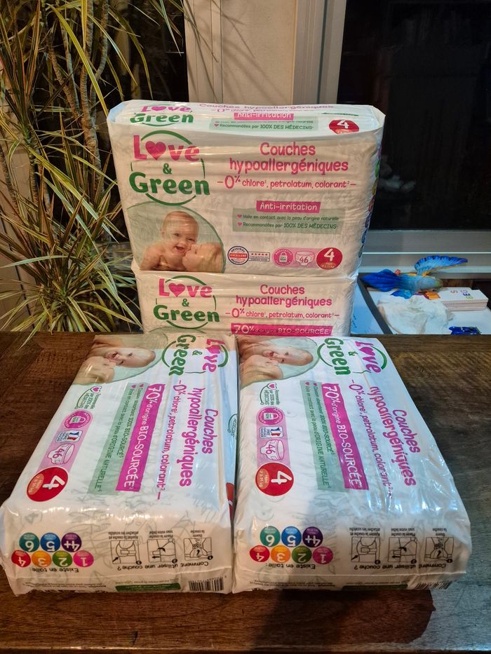 Couche taille 4 Love and Green : 184 couches - photo numéro 4