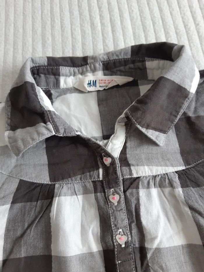 Blouse à carreaux 8 ans - photo numéro 2