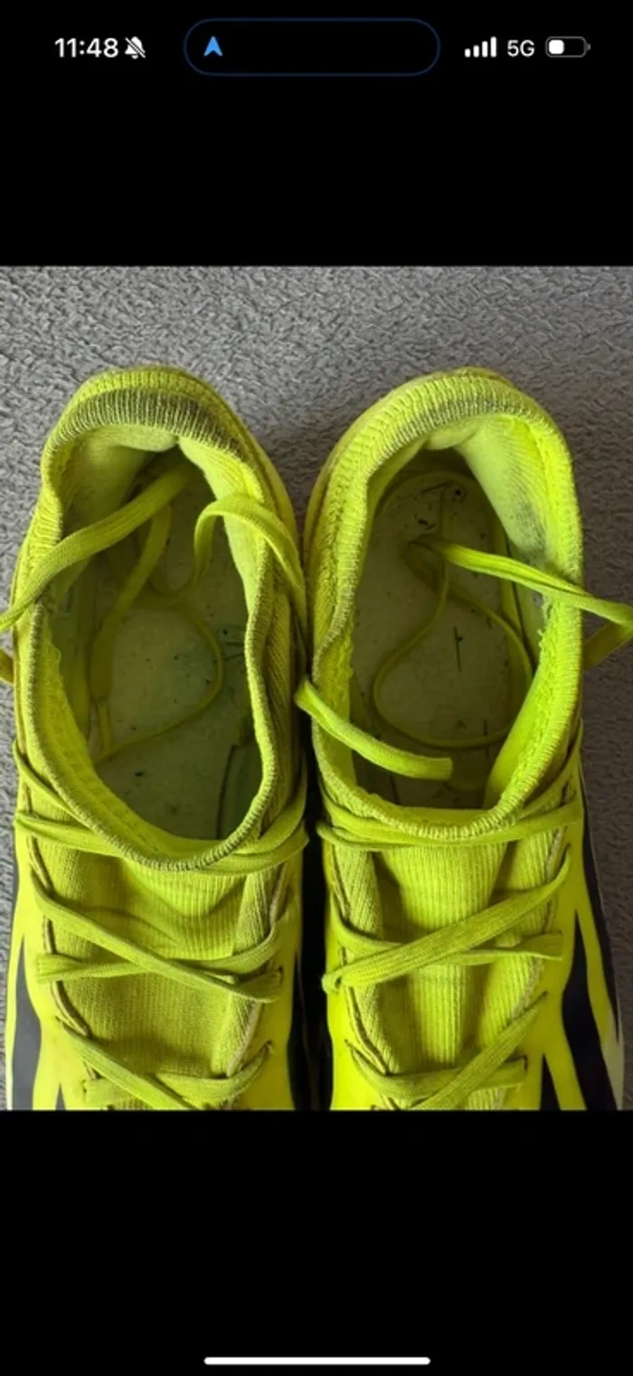 Adidas X Crazyfast League FG - Taille 45 - Jaune - photo numéro 4