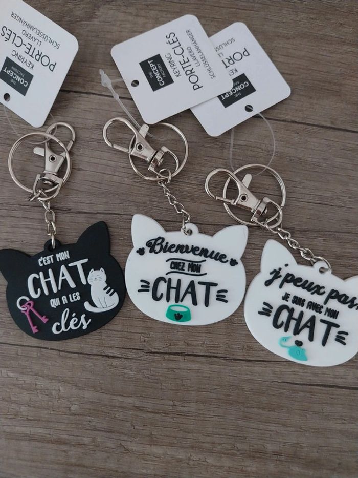 Lots portes-clefs Chats