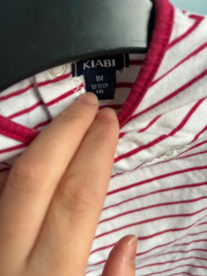 Ensemble tee shirt manches longues pantalon 1 mois - photo numéro 5