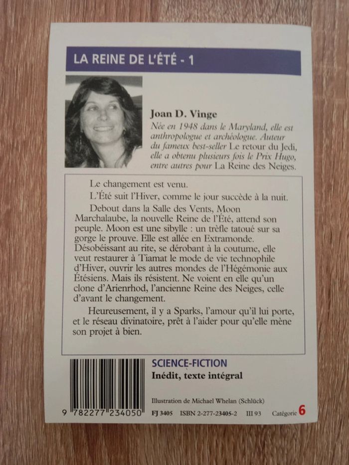 LOT Joan D. Vinge 📚 La reine de l'été Tome 1,2 et 3 - photo numéro 3