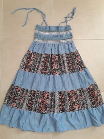 Robe longue été jean et transparente S/M KAIYA