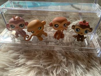 Lot de 4 singes petshop