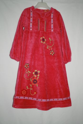 Chemise de nuit velours DPAM 4 ans TBE