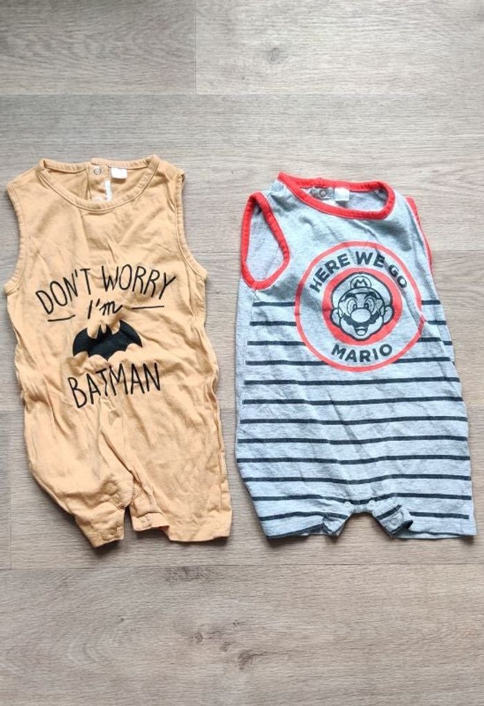 Bodies short Batman Mario kart 6 mois