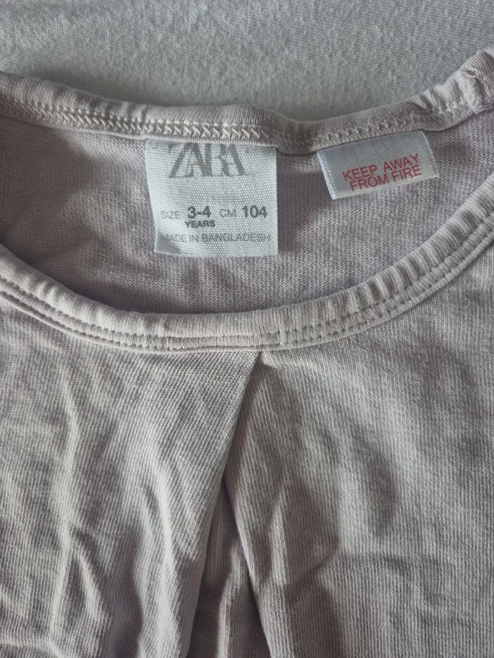 Tee-shirt ML zara 3-4 ans - photo numéro 2