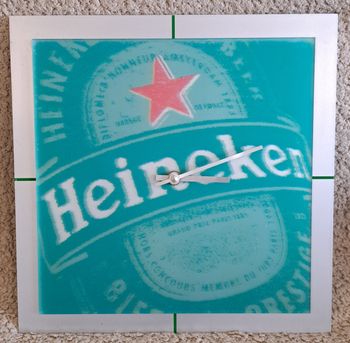 🕰 Pendule horloge publicitaire Heineken