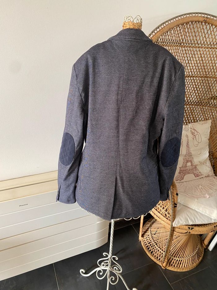 Blazer H&M bleu marine chiné taille 38/40 - photo numéro 9