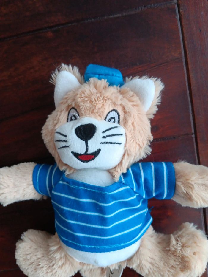 Doudou chat habillé en marin - photo numéro 2
