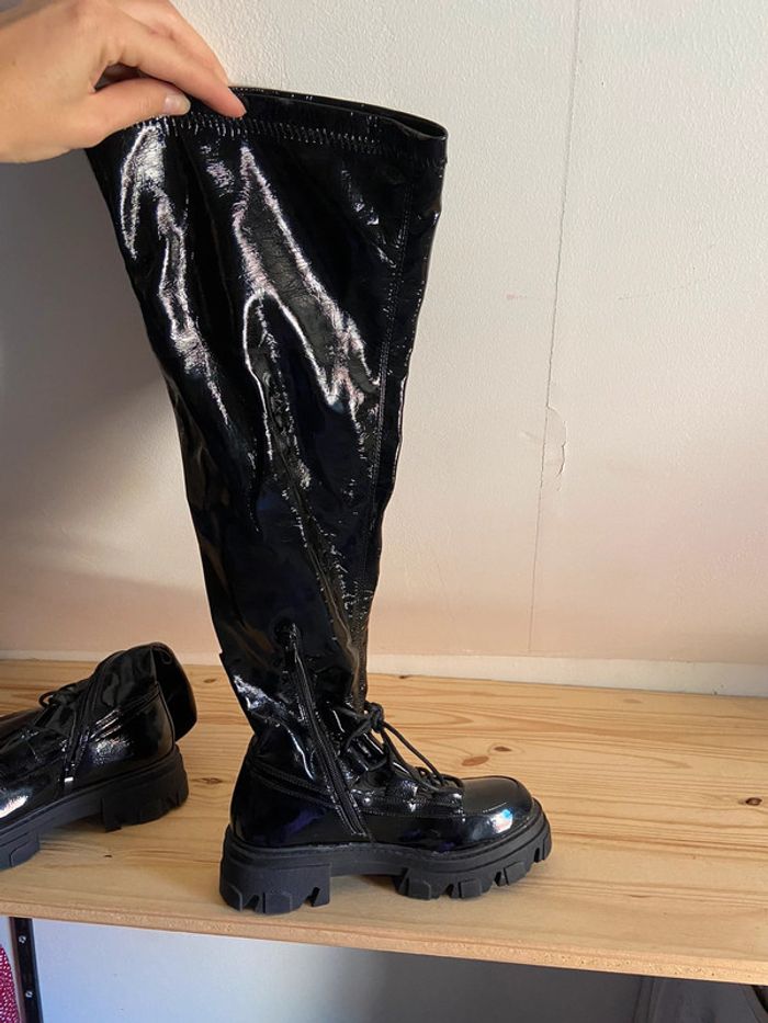 Cuissardes noires vernies - photo numéro 10