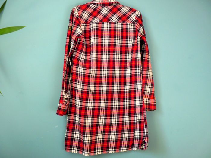 Robe Fille chemise Esprit 14 ans carreaux rouges TBE - photo numéro 3