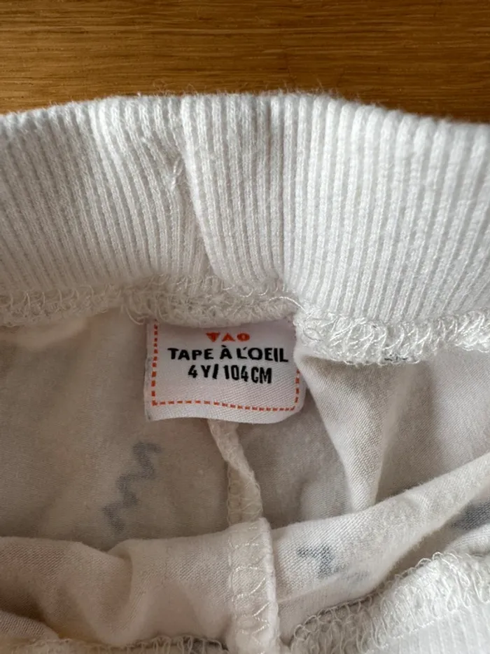 Pyjama molleton et coton 2 pièces ML bleu/blanc avec étoile - Taille 4 Ans - photo numéro 12