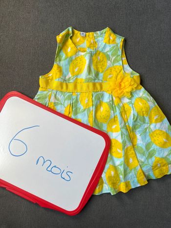 Robe citrons 6 mois
